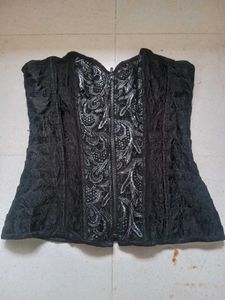 Elegant Black Corset Top