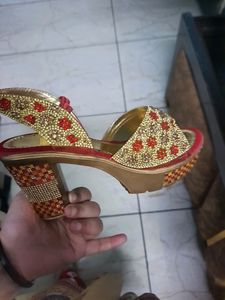 Red And Golden Heels