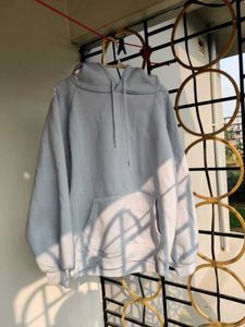 Shein Baby Blue Fluffy Hoodie (Fleece Inside)