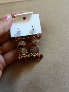 Butterfly Jhumka Earrings