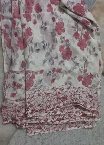 Floral Print Sarees - Set of Two