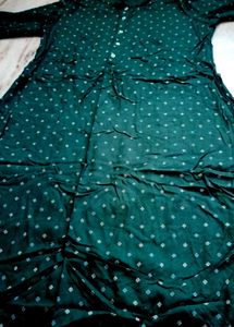 Fusion Green Printed Kurta