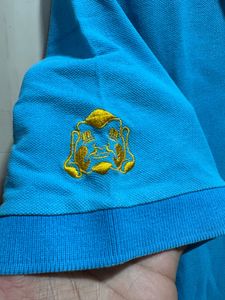 Evisu Far East Embroidered Front Logo Polo TShirt