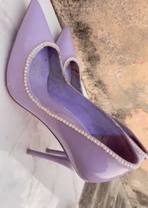 Aldo Lavender Leather Pointed Heels