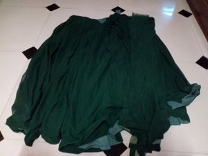 Dark Green Lehnga Choli, Simple Festive Wear