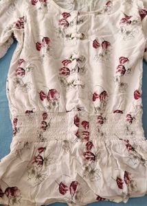 Floral Top &amp; Jeans Set