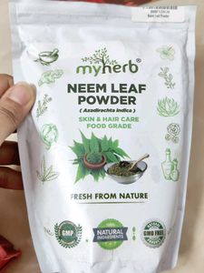 Myherb Neem Leaf Face And Hair Pack Powder
