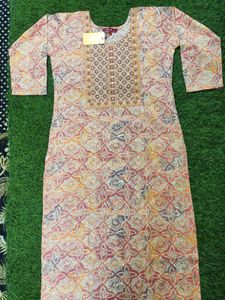Kurti With Pant And Dupatta Set