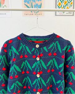 Cherry Print Cute Cardigan