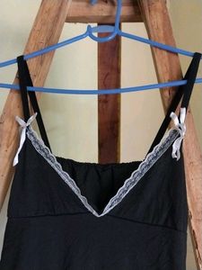 Lace Ribbon Bodycon Mini Dress