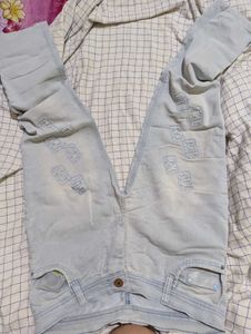 Blue Ripped Denim