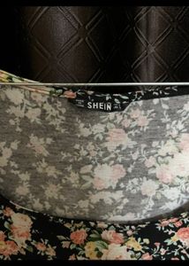 Shein Floral Fitted Top