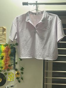 Cute Cropped Polo Top