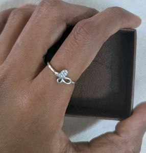 92.5 Sterling Silver Butterfly Ring