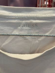 Guess White Logo Tee