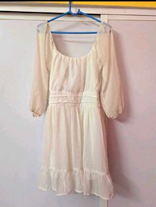 Women's White Skater Dress