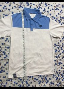 Navy Gym Performance Shirt ⚡  White &amp; Blue Colour