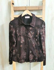 Brown Embroidery Work  Size-36