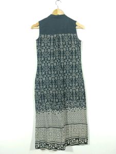 Max Black Printed Cotton Kurti (Women)