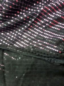 Party Wear Sequence Design Saree