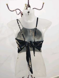 Back Tie Knot Crop Top