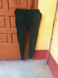 High Waist Black Jeans