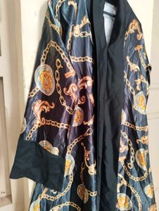 Vintage Kimono Chain Print Abaya Imported Quality