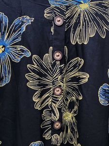 Black Cotton Kurta- 6XL