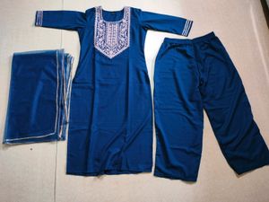 ✨Navy Blue Embroidered Kurta Set✨