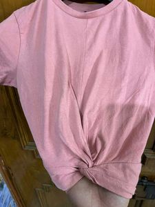 ZUDIO WOMEN PEACH KNOT TOP SIZE XS