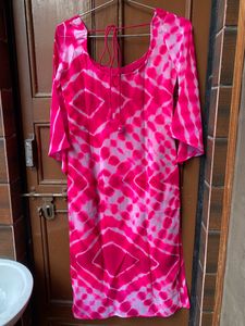 Dye And The Printed Georgette Kurti