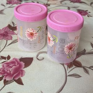 Set Of 4 Pink Containers