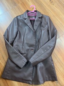Leather Blazer From Savana ( New)