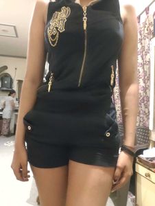baddie black y2k jumpsuit