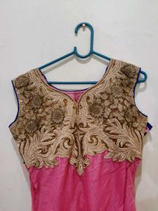 Ethnic Pink Gown