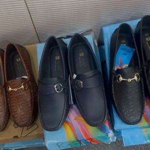Classic Loafers with Buckle Detail