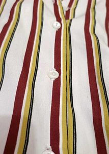 Striped Button-Up Top