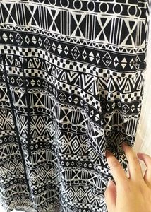 Patterned Sleeveless Dress