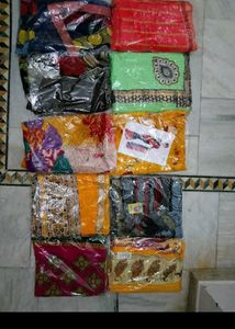 10 Sarees In Combo