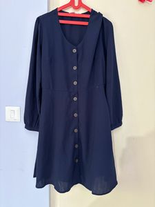 Short Navy Blue Dress In Size M