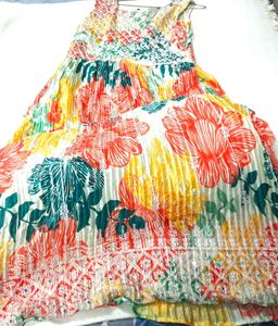 Vibrant Floral Long Gown