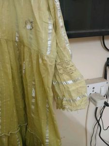 Anarkali Kurti With Nice Handwork