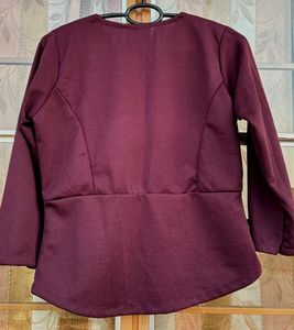 Elegant Burgundy Top