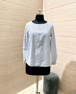 H&M Pintresty 🌸💕Blue Long Sleeve Top
