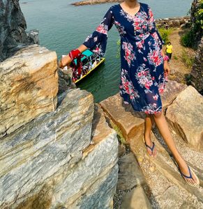 Blue Floral Dress