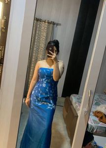 Teal Tubeless Pretty Gown🦋🎀💗