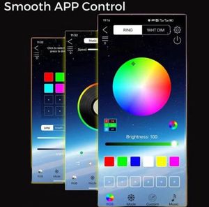 LED Strip Lights with No Remote But App Control