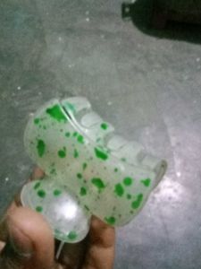 Cute Green Spotted Hair Claw Clip