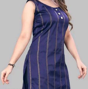 Elegant Blue Striped Kurta
