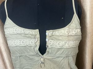 Lace Trim Tank Top
